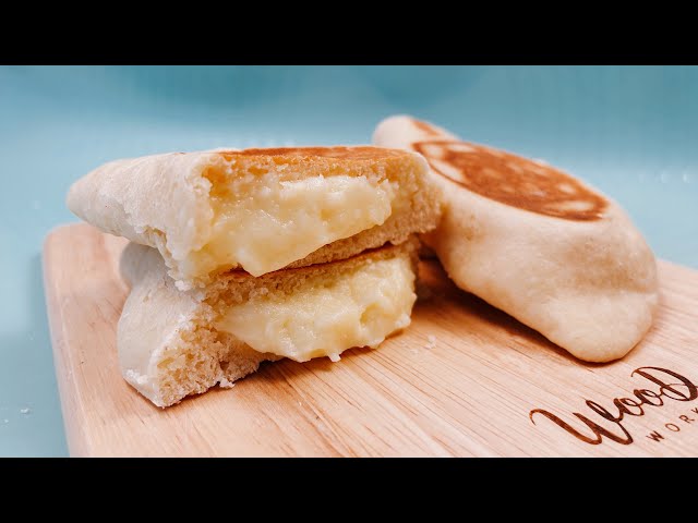 ¡No hay horno!  Muy fácil y rápida receta | Prueba este delicioso pan de crema Custard
