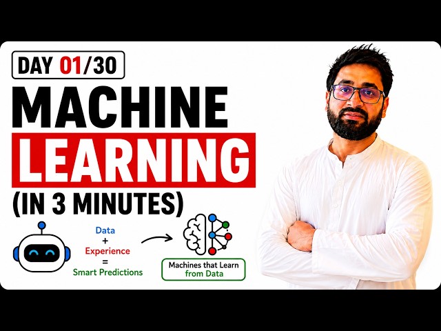 What is Machine Learning? Explained in 5 Minutes | AI for Beginners | Day 30 | 100 Days of AI