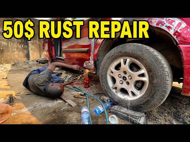 How to Fix Rust Holes in an American Family Van🇺🇸