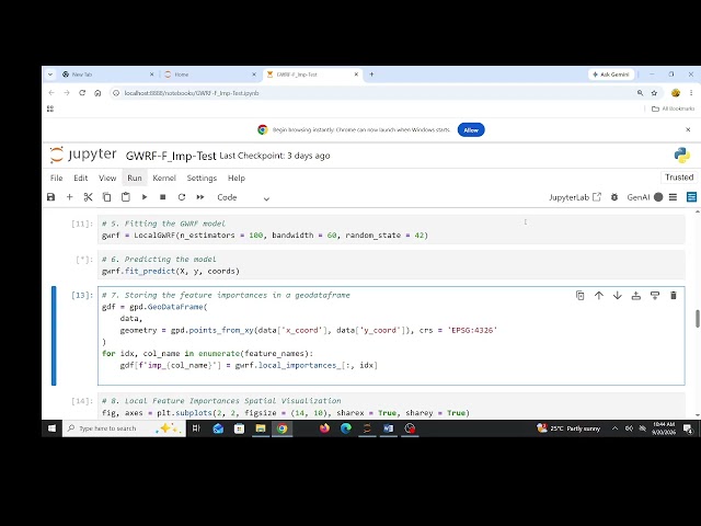 GWRF in Jupyter  Part 2  Feature Importance