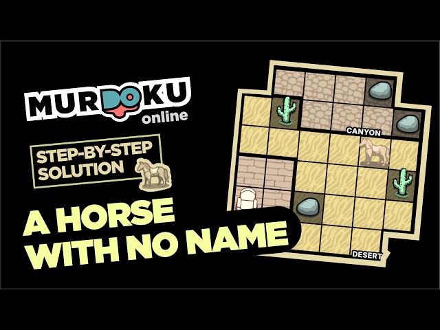 Murdoku Step-by-Step Solution - A Horse With No Name (Easy)