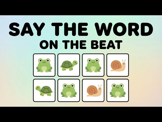 Say the Word on the Beat Challenge - 3 | New Animal Version