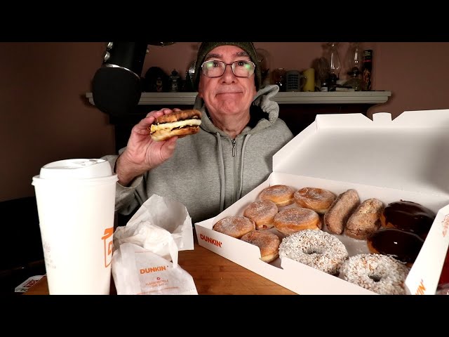 ASMR Dunkin Morning Mukbang