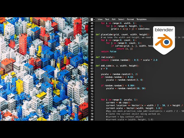 Artistic Coding in Blender by David Mignot