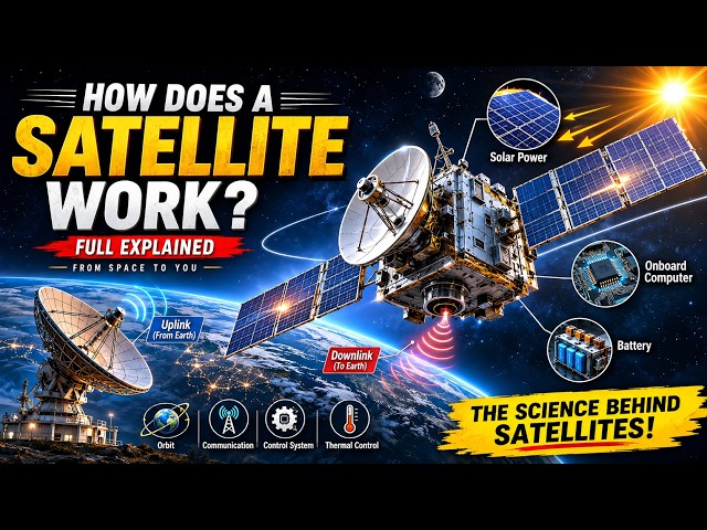 How Do Satellites Work? 🛰️ | How Satellites Stay in Orbit & Communicate With Earth🌍🛰️