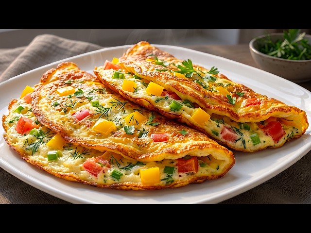Oatmeal Omelet! Delicious and Healthy Breakfast in 15 minutes! No Flour and Sugar!