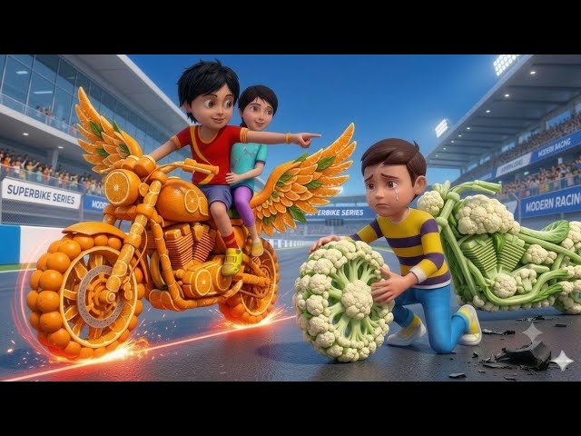 Poor Shiva vs. Rich Rudra Luxury Life | Shiva vs. Rudra Flying Bike Race |#shivacartoon #rudracar...