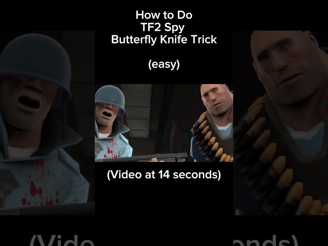 How to do TF2 SPY (butterfly knife) trick! #balisongtricks #butterflyknife #tf2 #spy #tutorial #easy