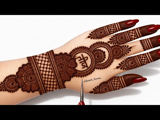हरियाली तीज स्पेशल_ simple mehndi design for back hand| easy mehndi design| new mehndi design| 