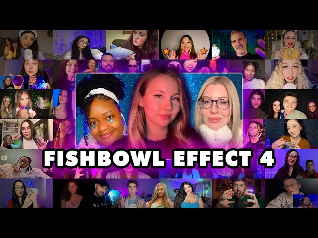 ASMR~Fishbowl Effect Inaudible Whispering Mouth Sounds With Friends Pt. 4 🐠🥣✨