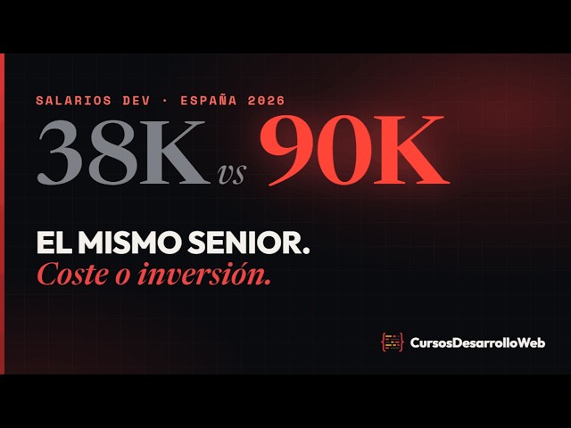 Tu sueldo de programador no depende de lo que sabes (Salarios dev España 2026)