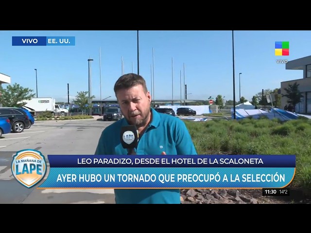 ⚽️  ESTADOS UNIDOS: Leo Paradizo desde el hotel de la Scaloneta