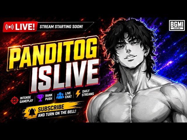 #🔴 PANDITOGISLIVE IS COME BACK | IN BGMI | NEW UPDATE 4.4 🖤 #shortsfeed #livestreaming