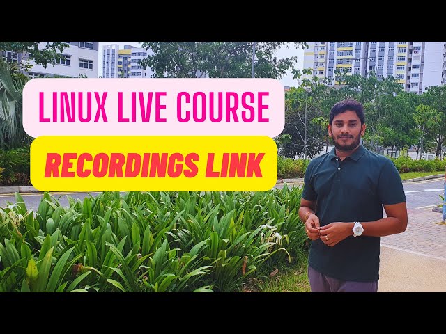 Linux course and recordings | DevOps Training @DevOpsAndCloudWithSiva