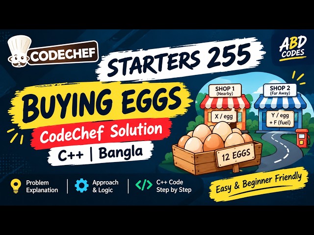 CodeChef Starters 255 A | Buying Eggs | Problem Solution in Bangla | C++