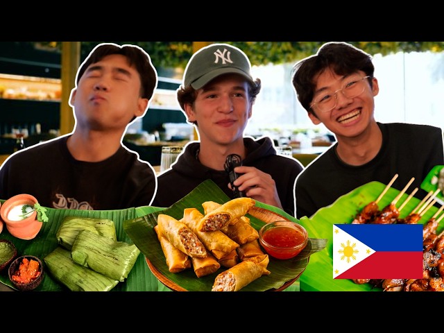 International Students Try Filipino Lumpia in a CLASSY Restaurant!