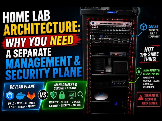 I Split My Home Lab in Two & It Changed Everything (DevLab vs Management Plane)