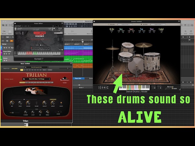 DETROIT DRUMS  by Iconic Instruments! AMAZING! 60s Rock Style Demo - I'm loving the vintage vibe !