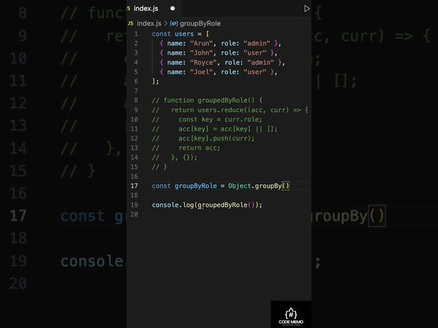20/100 Javascript interview questions | object methods| ECMA2024 | groupby method | make a group