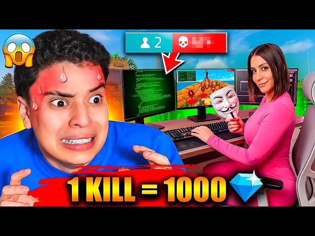 WE GIVE MACHIKA 1,000 DIAMONDS PER KILL IN FREE FIRE!! *UNEXPECTED ENDING* 💎 IT LEFT ME BROKE 😱!!
