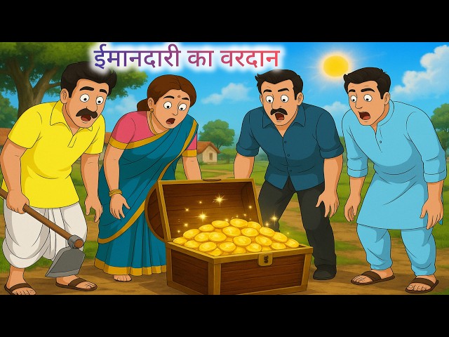 बंजर ज़मीन का ख़ज़ाना। Hindi cartoon। Hindi moral story #jinitoonstv #hindicartoon #hindistory