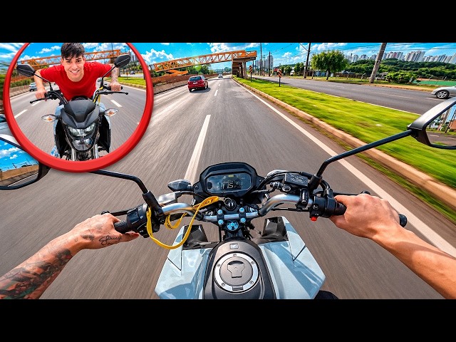 FIRST RIDE ON MY CUSTOM CG 160 WITH A BIG ENGINE