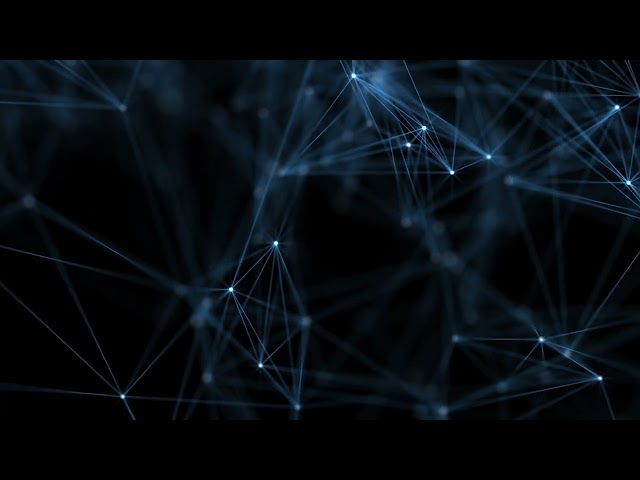 Abstract Plexus Technology Background | Glowing Blue Network Connections Loop (Full HD)