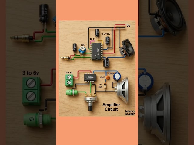 Simple LM386 Audio Amplifier Circuit Diagram & Working #LM386 #AudioAmplifier