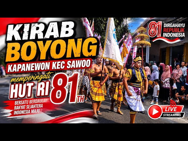 LIVE HARI INI KIRAB BOYONG KAPANEWON KEC SAWOO PONOROGO
