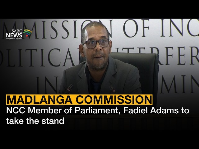 Madlanga Commission | NCC Member of Parliament, Fadiel Adams to take the stand