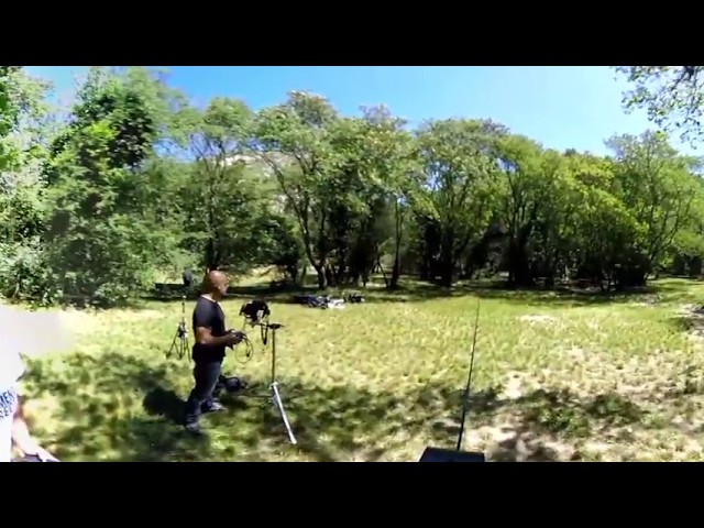 Stabilized Cable cam system 360° video Test