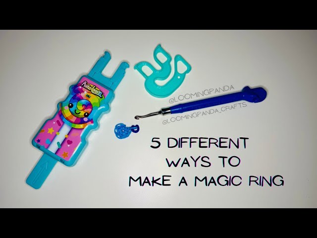 5 EASY ways to create a Magic Ring! #Rainbowloom #loomigurumi #tutorial 