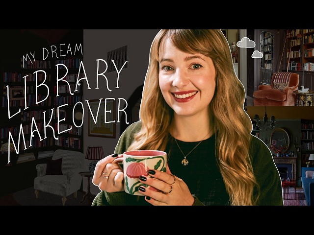 design my DREAM home library with me! 📖 cozy, witchy, ghibli, dark academia