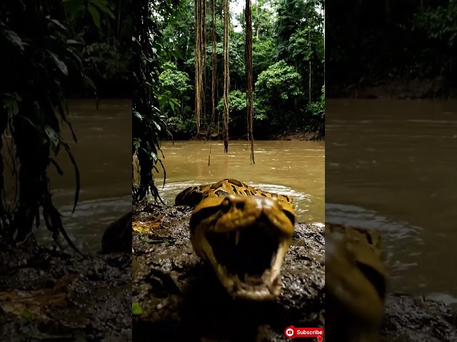 Hidden Camera Captures a Rare Golden Python in the Amazon