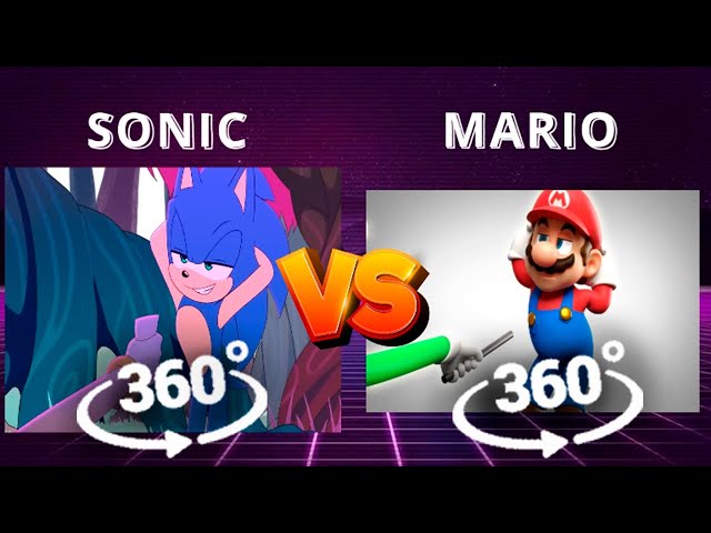 SONIC VS MARIO 360° VR IN CINEMA | Zero Two Dodging Meme