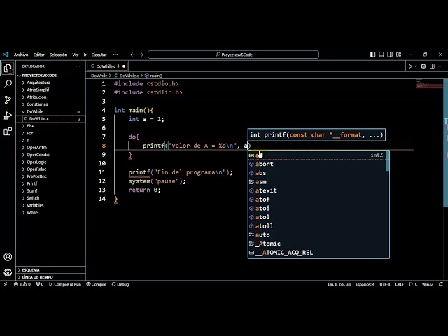 Video 21 Curso lenguaje C - Comando do-while