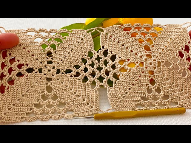 🌟Extraordinary Crochet Motif Pattern Multipurpose Runner, Blouse How-To Tutorial for Beginners
