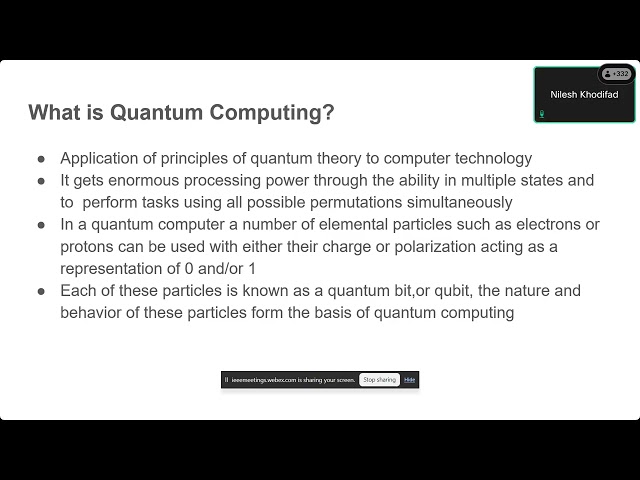 Professional Development Program PDP on Quantum Computing and Quantum Intelligence   Lecture 1 20260
