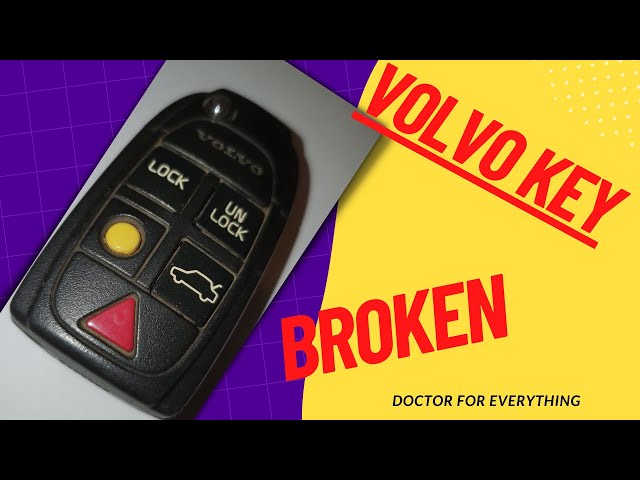 Volvo V70,  XC60,  XC90 - Tutorial How to Replace Old Car Key Shell With a New Key Shell And Battery