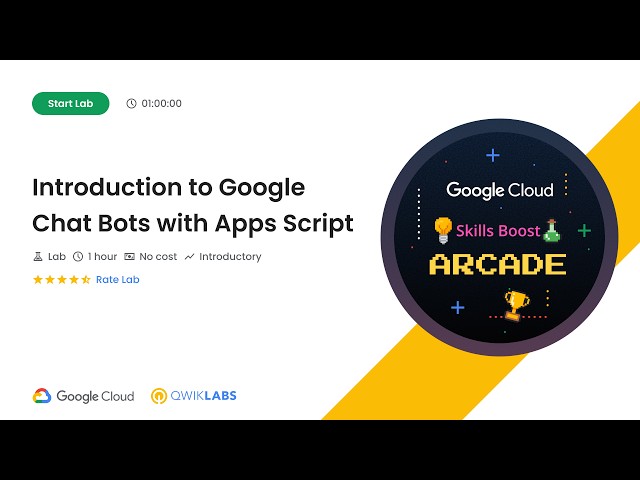 Introduction to Google Chat Bots with Apps Script | #GSP250 | #qwiklabs #ArcadeGames
