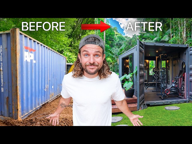I turned an OLD shipping container into a luxury home gym