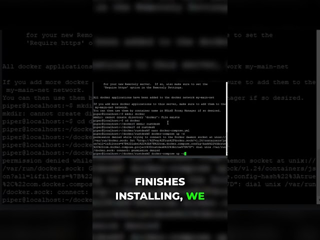 Docker Compose: Final Steps & RustDesk Launch!