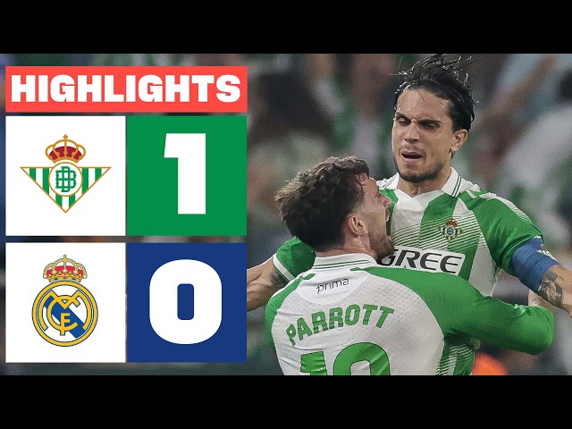 REAL BETIS 1 - 0 REAL MADRID | RESUMEN LALIGA EA SPORTS