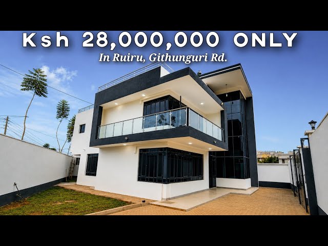 Inside a Ksh 28,000,000 Modern Contemporary 4 Bedrooms Triplex With a Detached Dsq.