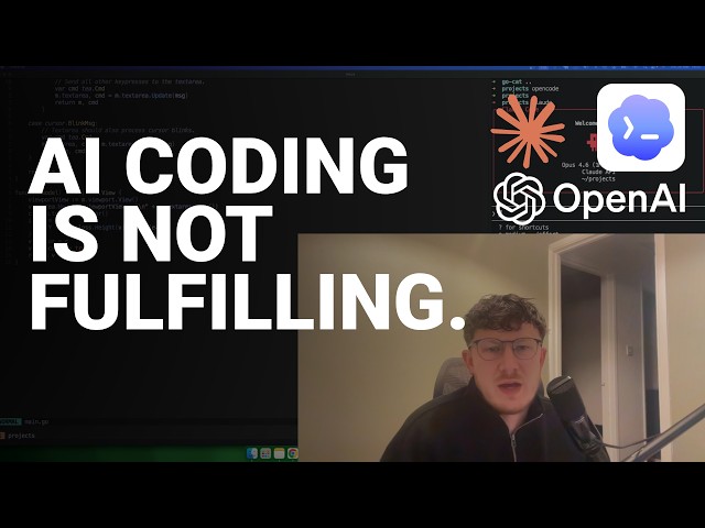 AI coding isn't fulfilling as a Software Engineer