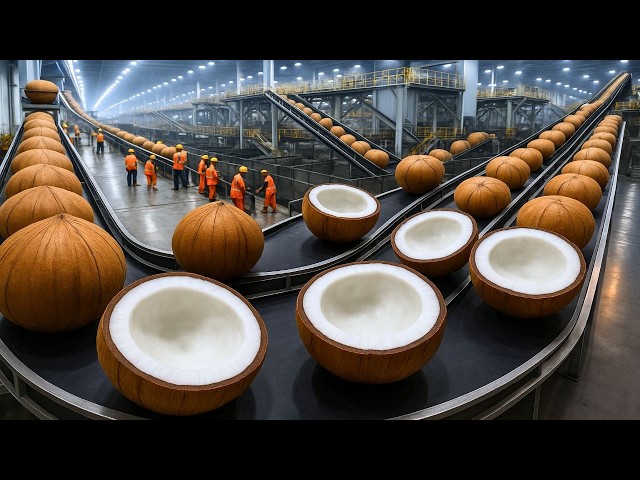 HOW MILLIONS OF COCONUTS ARE HARVESTED AND PROCESSED FOR OIL, SWEETS, AND FIBER | Industry
