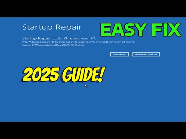 ✅How To Fix Automatic Repair Couldn’t Repair Your PC In Windows 10/11✅Automatic Repair Loop