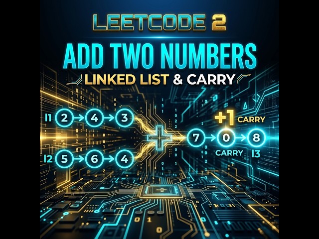 LeetCode 2: Add Two Numbers in less than 5 minutes | Linked List & Math