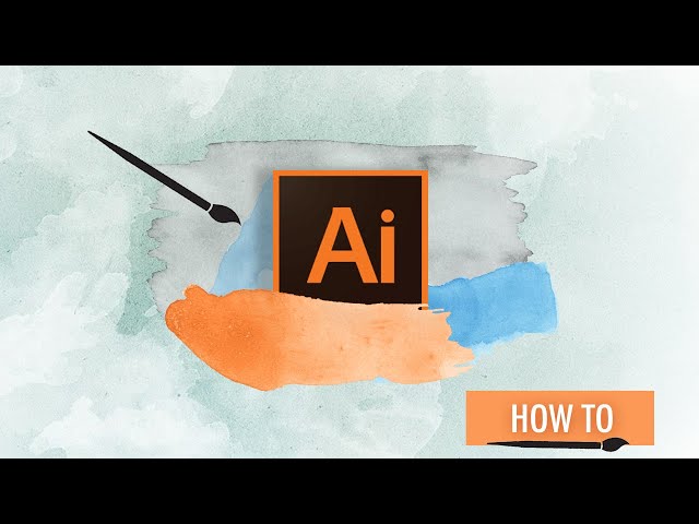 How to Create a Watercolor brush in Illustrator { EASY Tutorial }