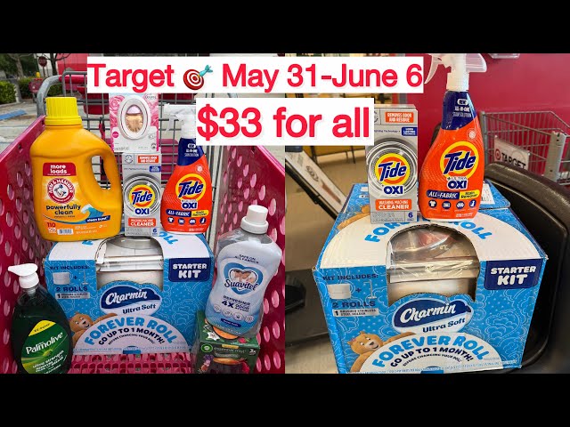 Target Couponing May 31-June 6|| $126 worth of household products for just $33
